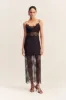 LABYRINTH LACE MAXI DRESS - BLACK sold by Shona Joy