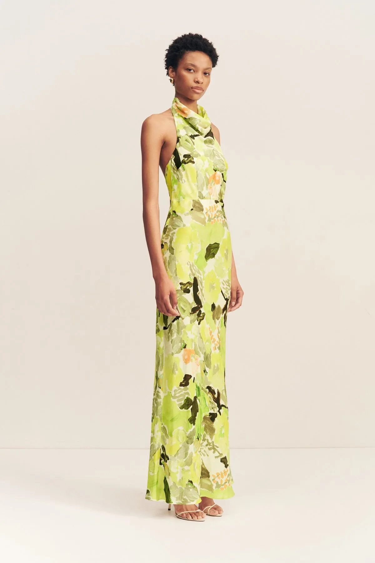 MIDELTON HIGH COWL OPEN BACK MAXI DRESS sold by Shona Joy product image thumbnail 2