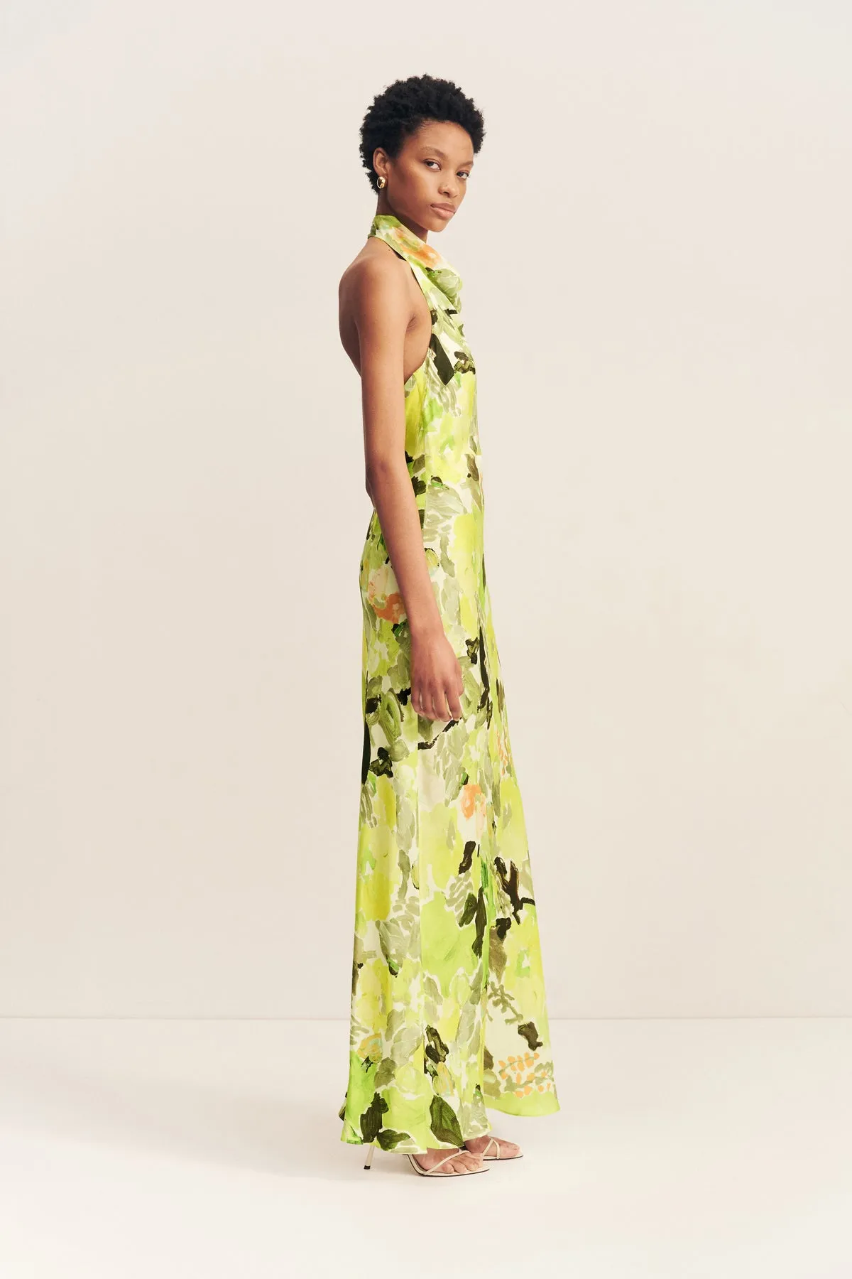 MIDELTON HIGH COWL OPEN BACK MAXI DRESS sold by Shona Joy product image thumbnail 3