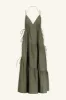 MAIORI TIERED MAXI DRESS - ARMY GREEN sold by Shona Joy