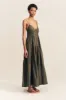 MAIORI TIERED MAXI DRESS - ARMY GREEN sold by Shona Joy