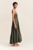 MAIORI TIERED MAXI DRESS - ARMY GREEN sold by Shona Joy