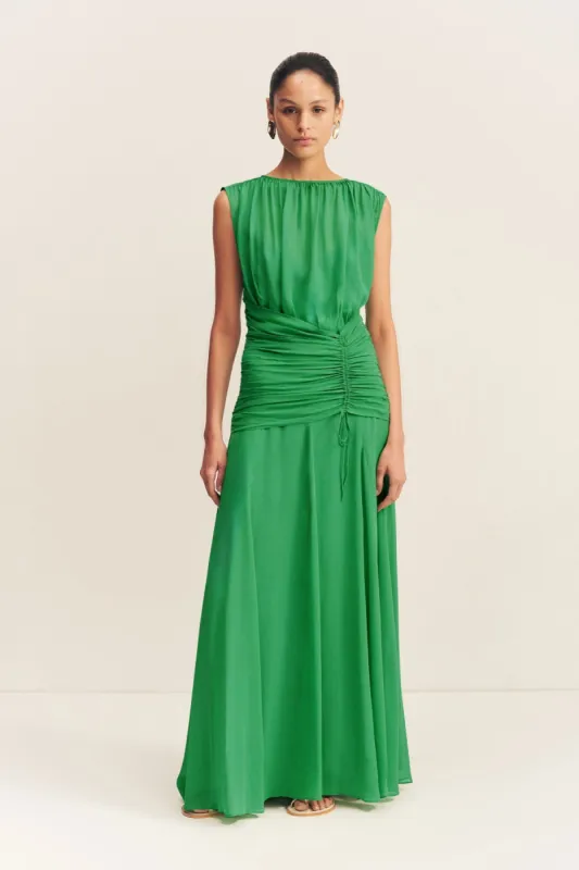 BLAIR HIGH NECK MAXI DRESS - APPLE GREEN sold by Shona Joy