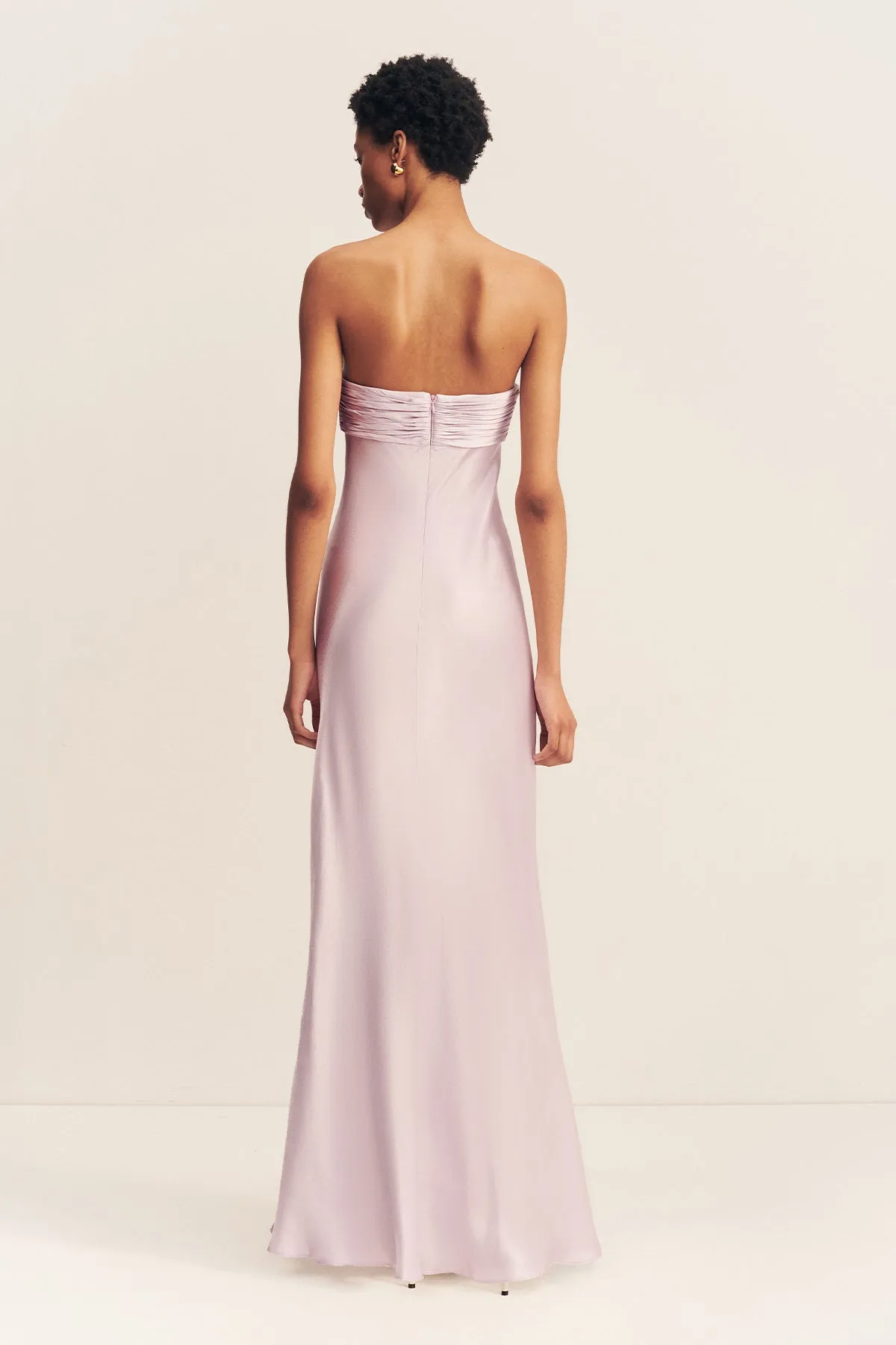 LA LUNE STRAPLESS RUCHED BODICE MAXI DRESS - LILAC sold by Shona Joy product image thumbnail 5