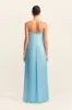 LA LUNE STRAPLESS COLUMN MAXI DRESS - ICEBERG BLUE sold by Shona Joy
