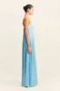 LA LUNE STRAPLESS COLUMN MAXI DRESS - ICEBERG BLUE sold by Shona Joy