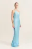 LA LUNE ONE SHOULDER COWL BACK MAXI DRESS - ICEBERG BLUE sold by Shona Joy