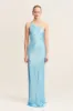 LA LUNE ONE SHOULDER COWL BACK MAXI DRESS - ICEBERG BLUE sold by Shona Joy