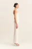 OAKLEY STRAPLESS DRAPED MAXI DRESS - IVORY sold by Shona Joy