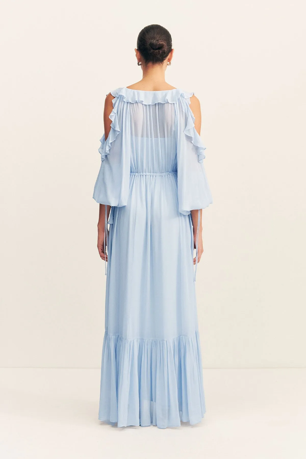 EMORY RUFFLE DRAWSTRING MAXI DRESS - ARCADIAN BLUE sold by Shona Joy product image thumbnail 5