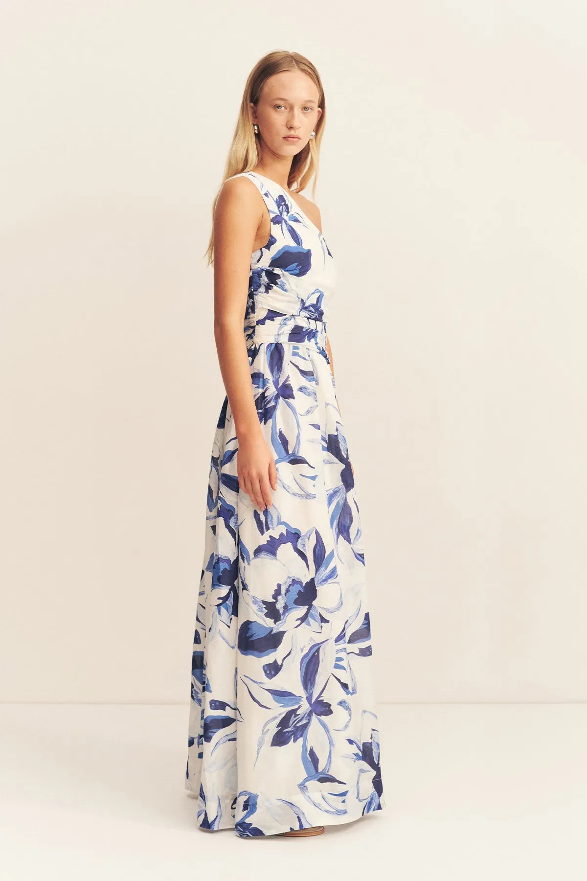 WILLA ASYMMETRICAL GATHERED MAXI DRESS sold by Shona Joy product image thumbnail 3