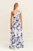 WILLA ASYMMETRICAL GATHERED MAXI DRESS sold by Shona Joy