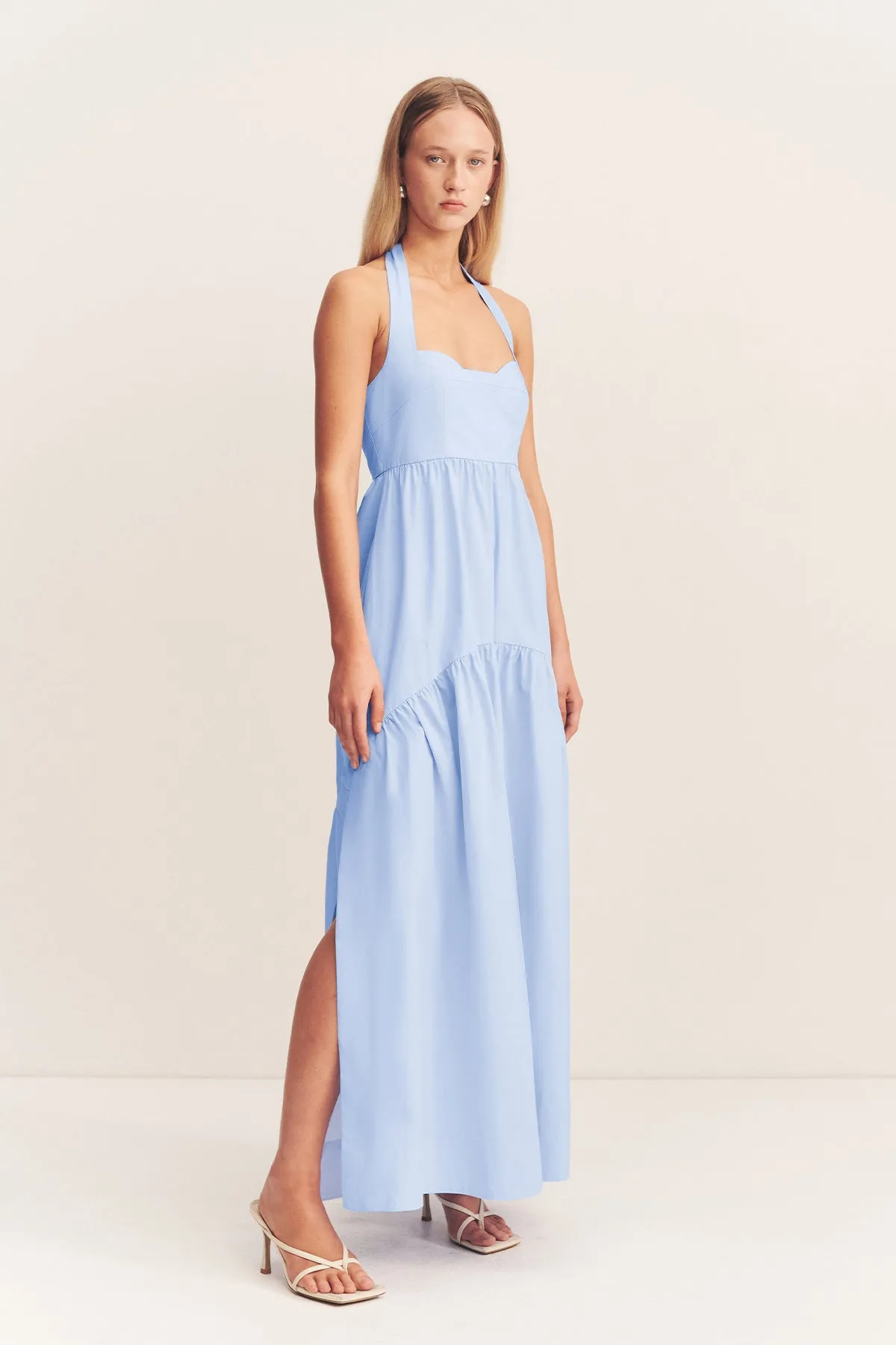MAIORI HALTER NECK MAXI DRESS - CORNFLOWER BLUE sold by Shona Joy product image thumbnail 3