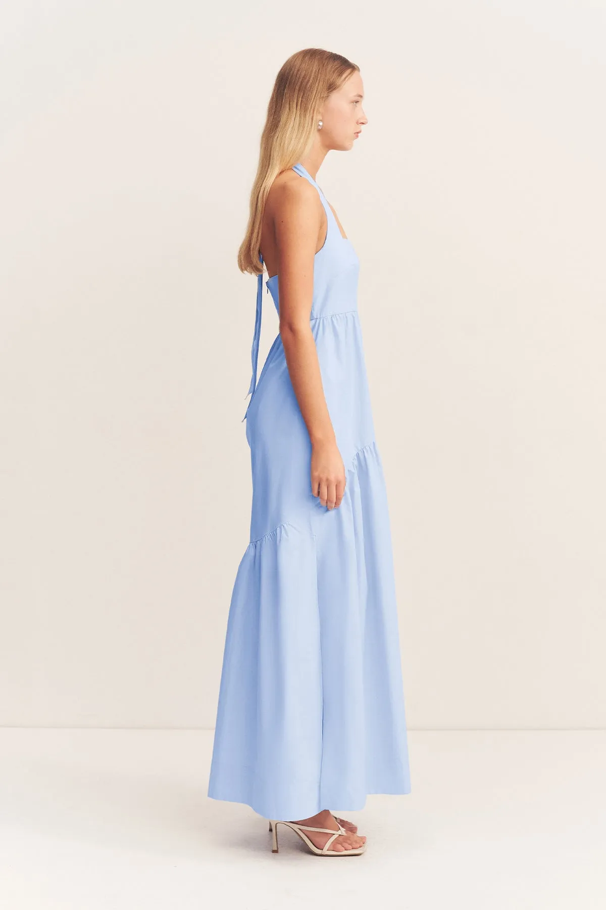 MAIORI HALTER NECK MAXI DRESS - CORNFLOWER BLUE sold by Shona Joy product image thumbnail 4