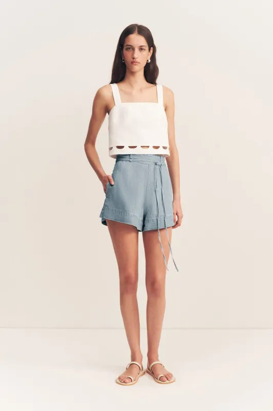BIRDIE SCALLOP CAMI - IVORY sold by Shona Joy