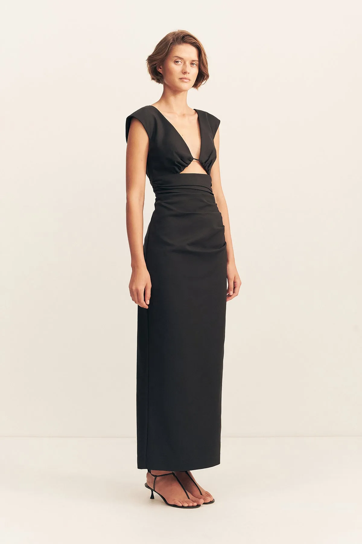 LANI PLUNGED CUT OUT MAXI DRESS - BLACK sold by Shona Joy product image thumbnail 2