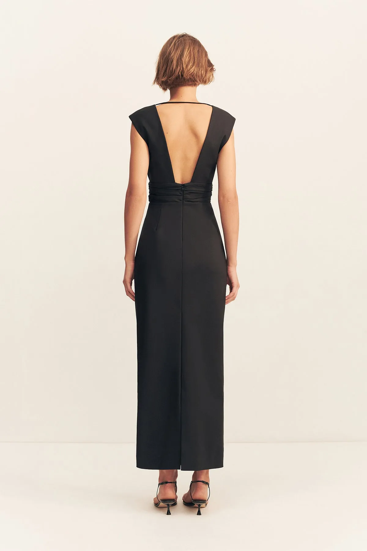 LANI PLUNGED CUT OUT MAXI DRESS - BLACK sold by Shona Joy product image thumbnail 4
