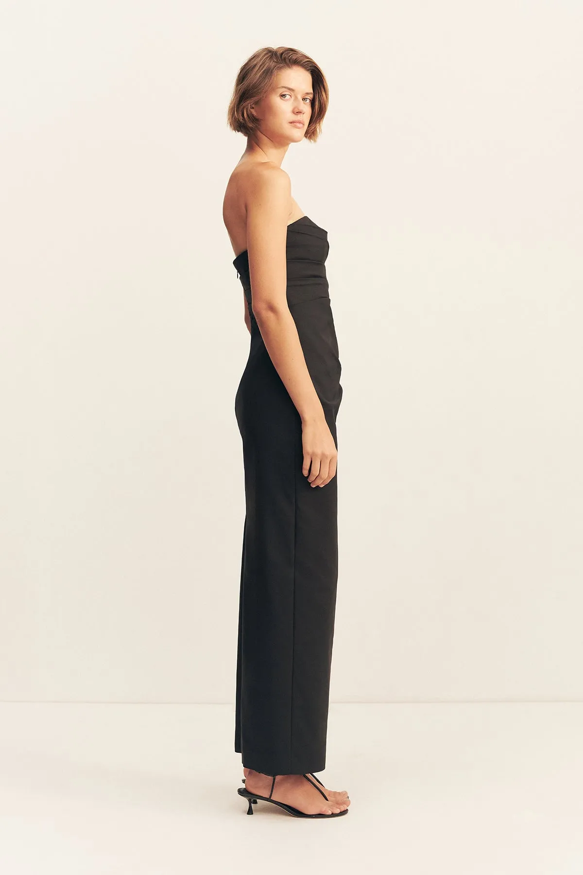 LANI STRAPLESS DRAPED MAXI DRESS - BLACK sold by Shona Joy product image thumbnail 3