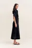 MERCER PANELLED MIDI SKIRT - BLACK sold by Shona Joy