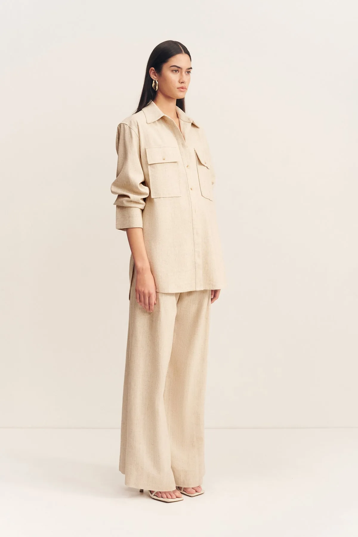NEWMAN SHIRT - PARCHMENT sold by Shona Joy product image thumbnail 3