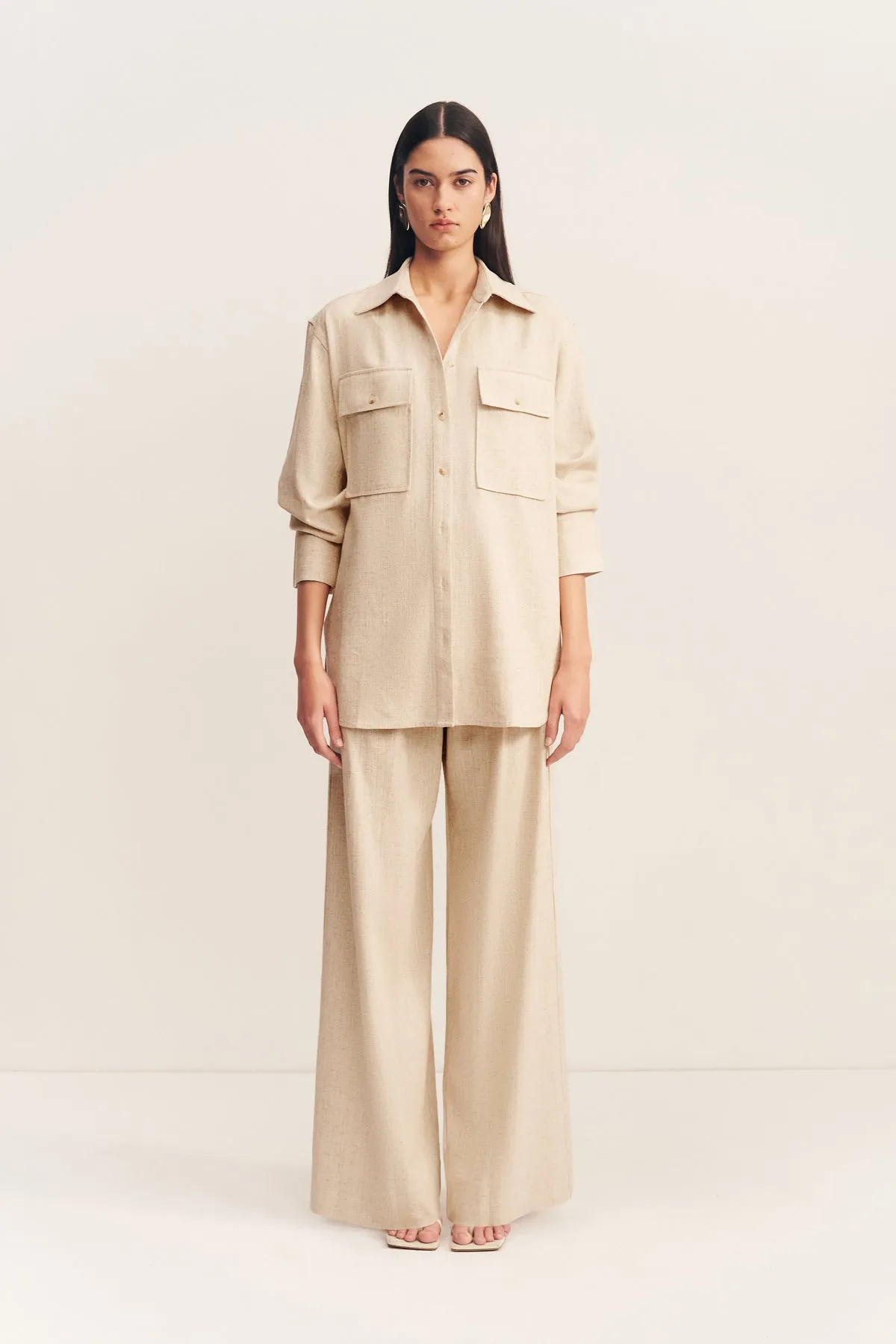 NEWMAN SHIRT - PARCHMENT sold by Shona Joy