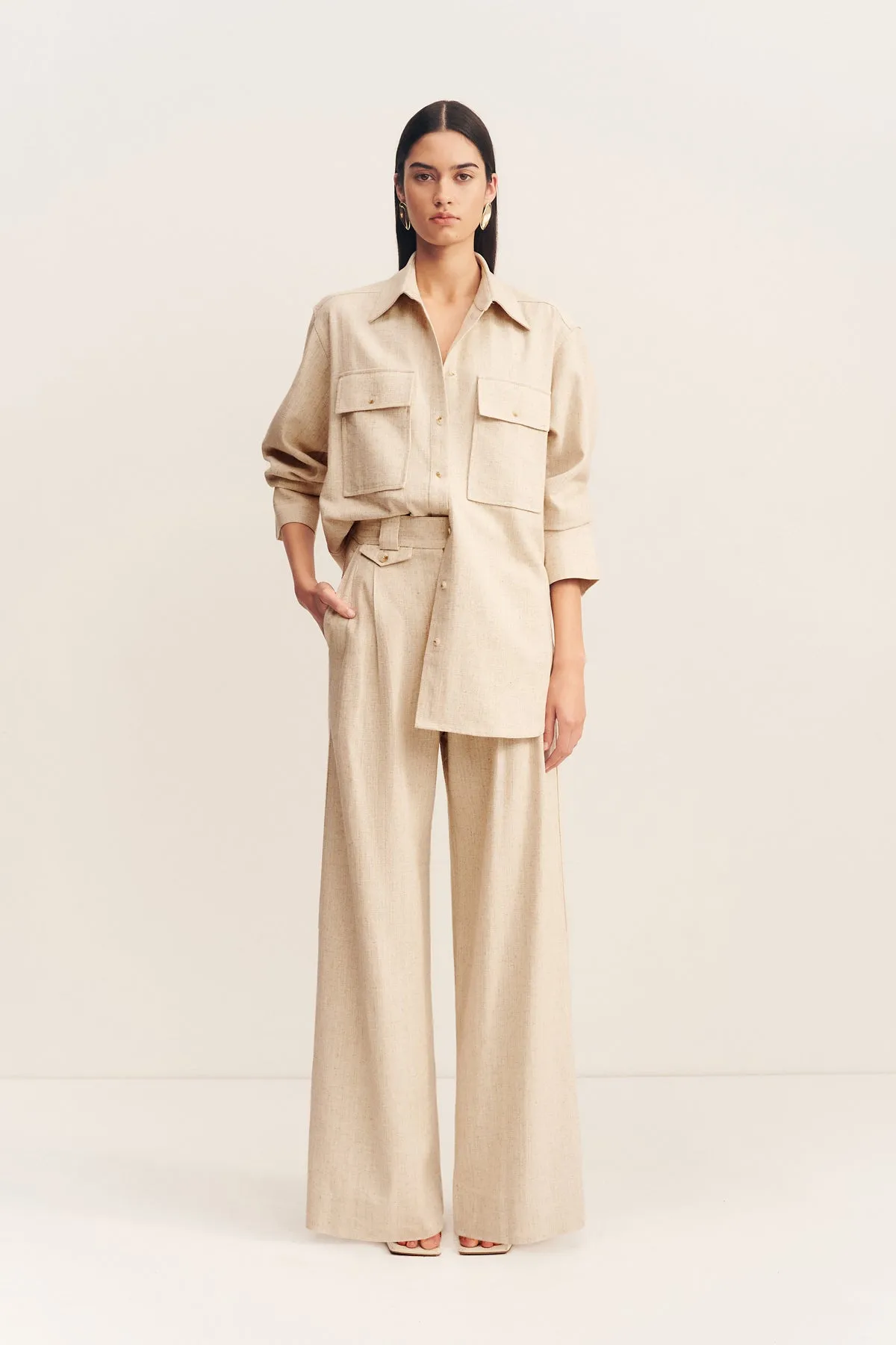 NEWMAN SHIRT - PARCHMENT sold by Shona Joy product image thumbnail 2
