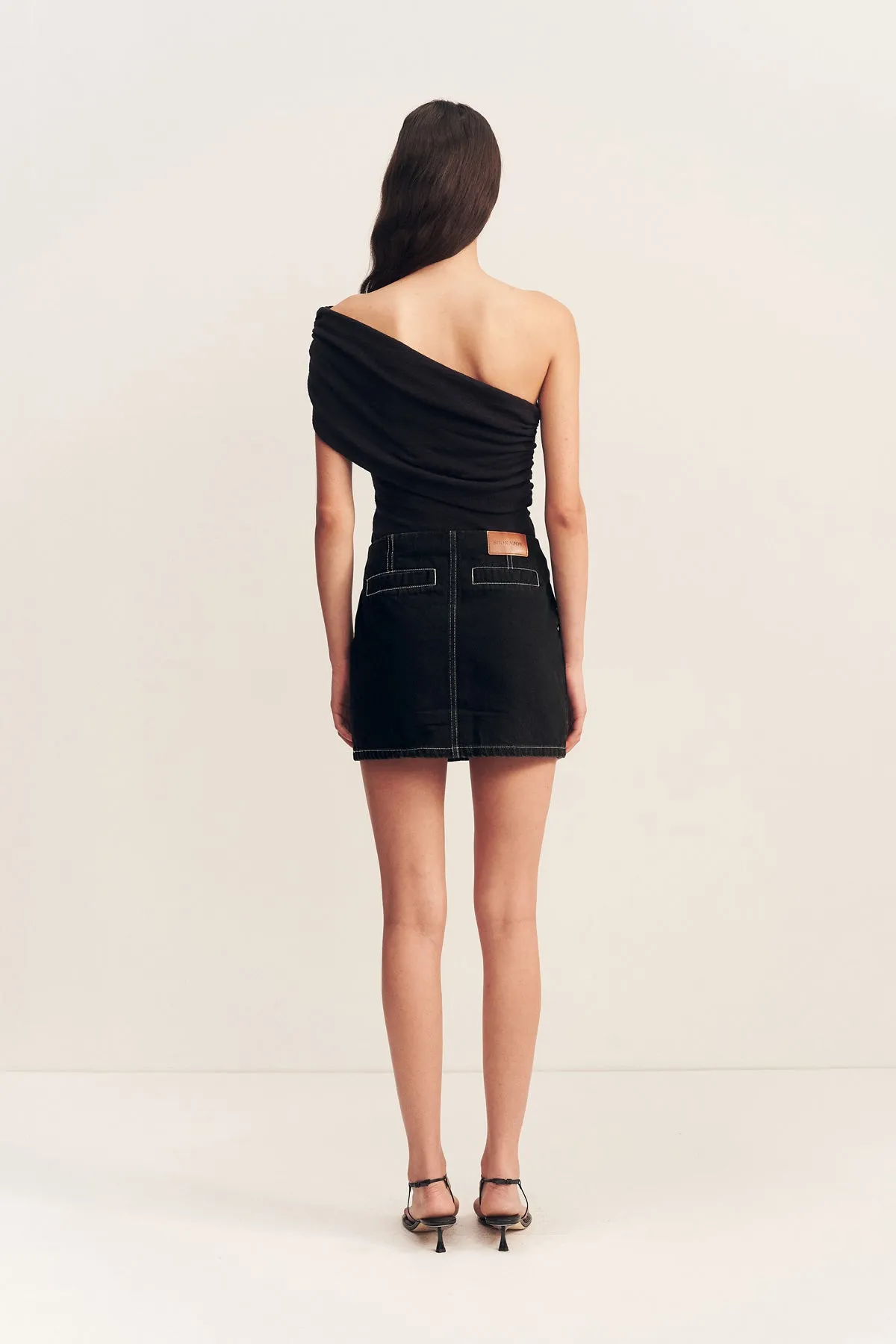 MERCER PATCH POCKET MINI SKIRT - BLACK sold by Shona Joy product image thumbnail 4