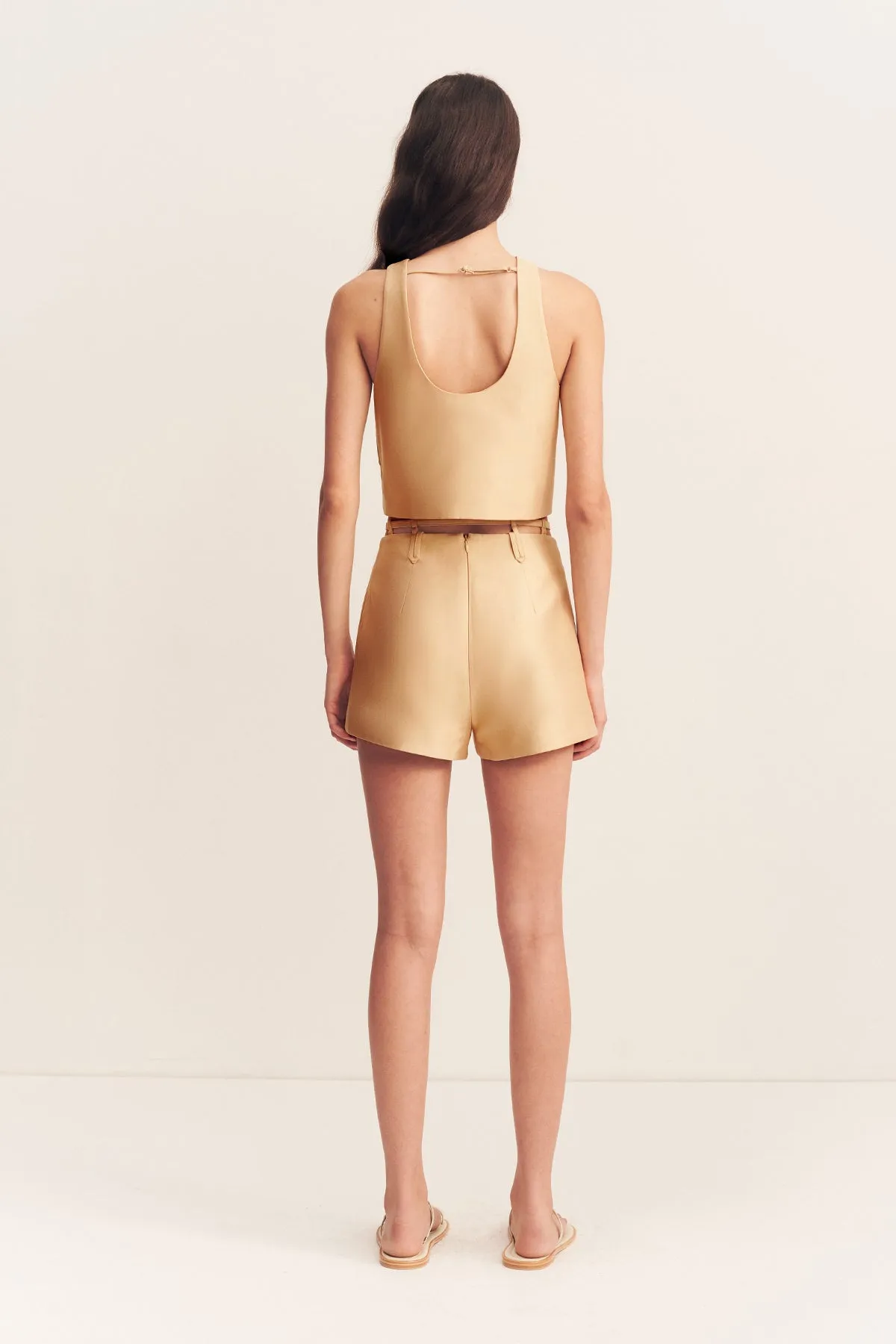 OTIS CROPPED TANK - CARAMEL sold by Shona Joy product image thumbnail 5