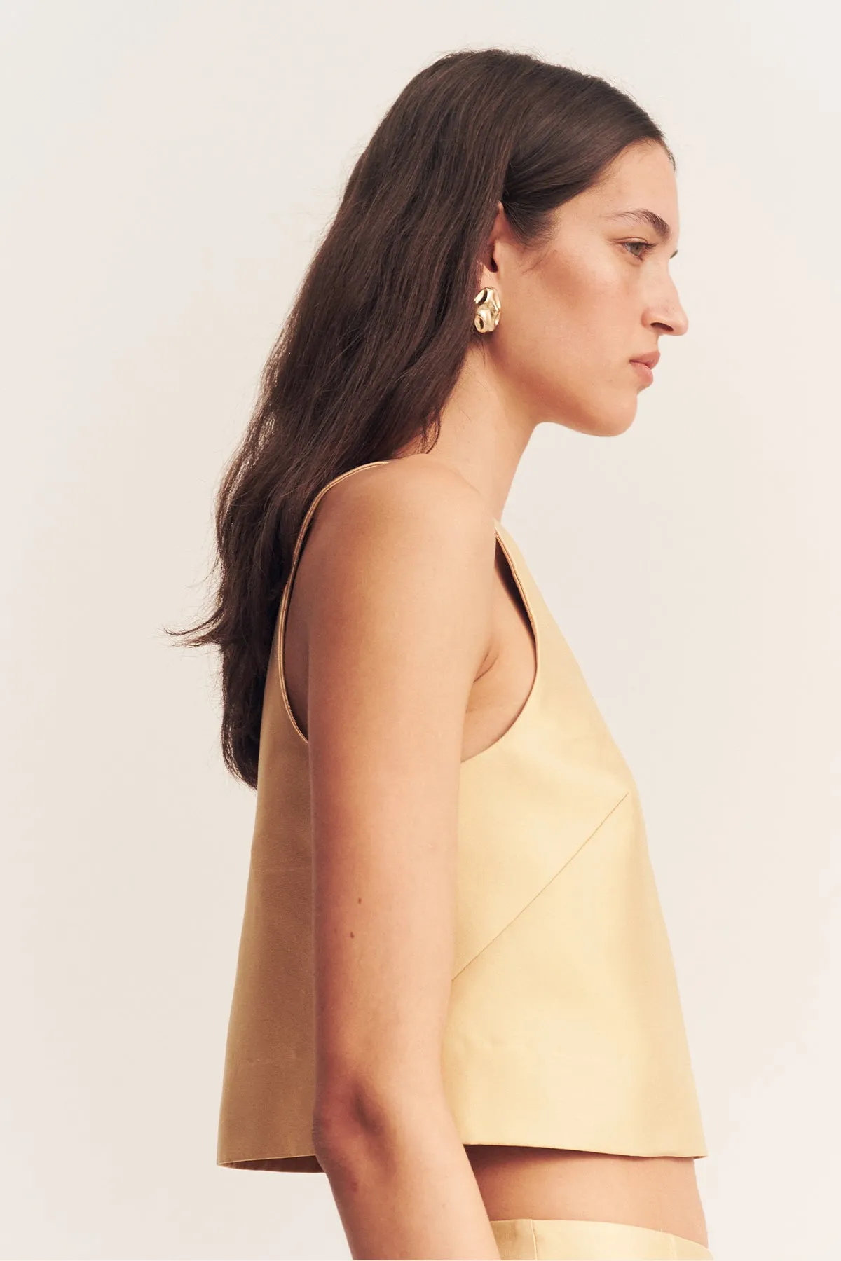 OTIS CROPPED TANK - CARAMEL sold by Shona Joy product image thumbnail 2