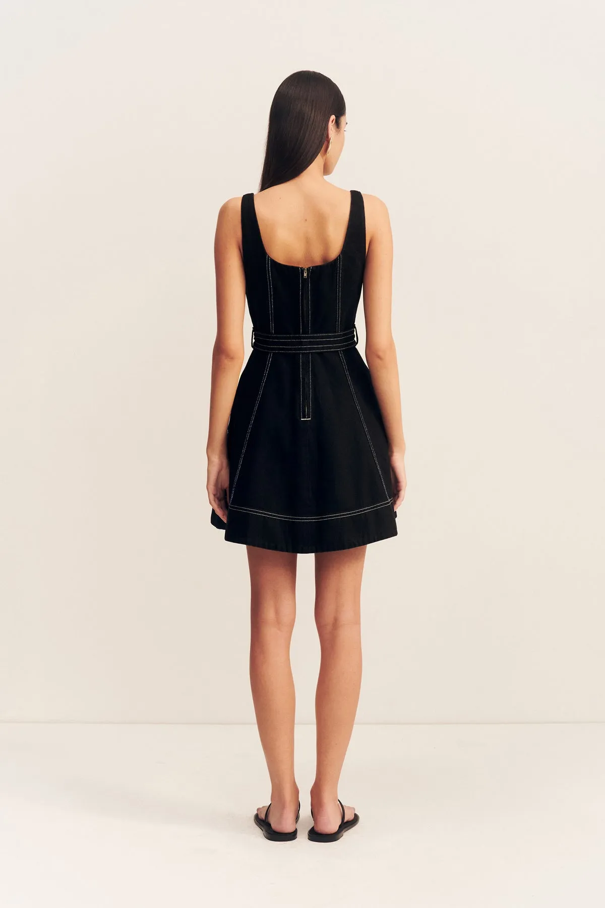 MERCER BELTED MINI DRESS - BLACK sold by Shona Joy product image thumbnail 5