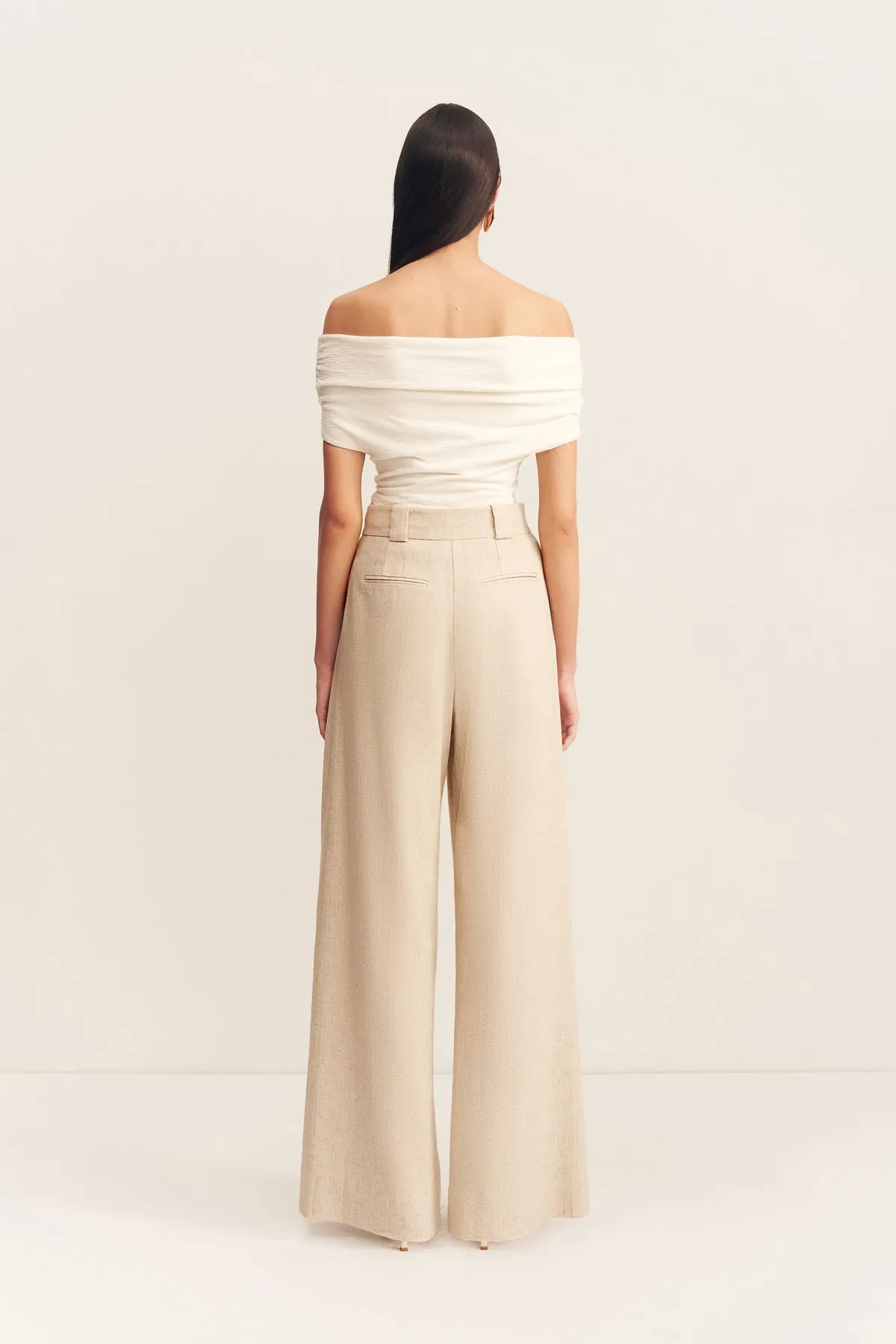 BEAU OFF SHOULDER TOP - IVORY sold by Shona Joy product image thumbnail 5