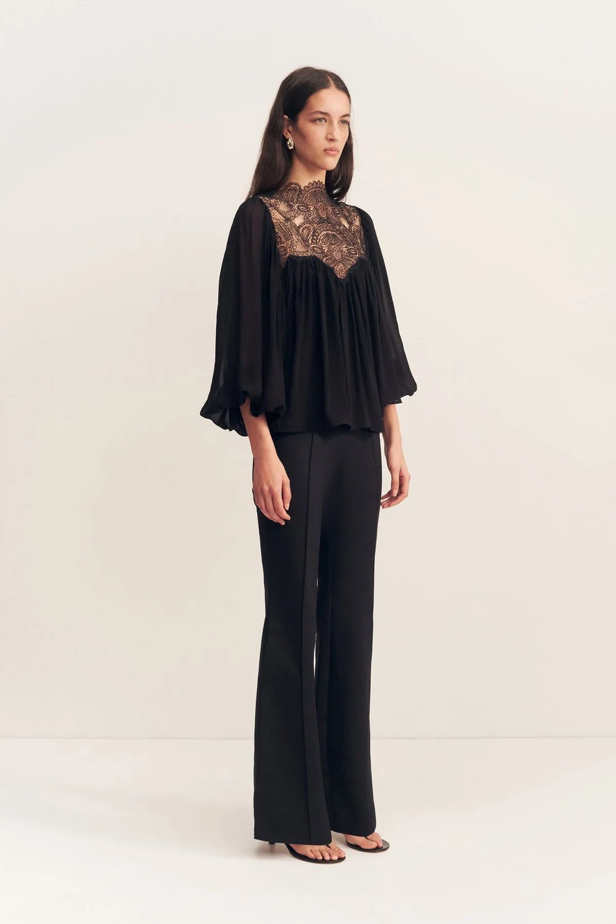 EMORY LACE BLOUSE - BLACK sold by Shona Joy product image thumbnail 3