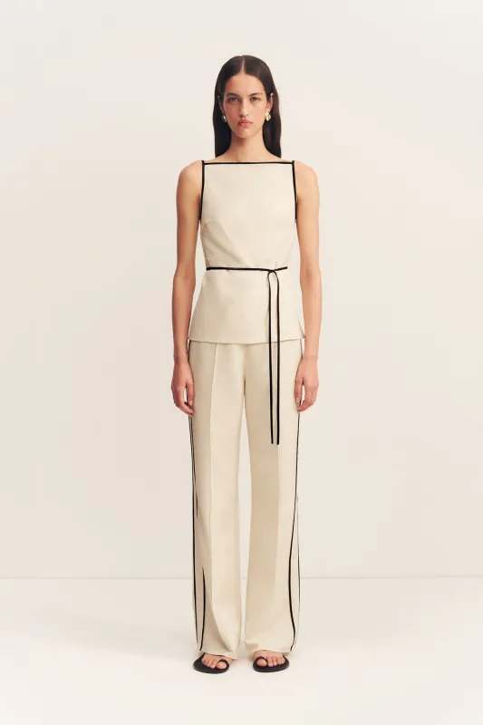 BILLIE CONTRAST TIE TOP sold by Shona Joy