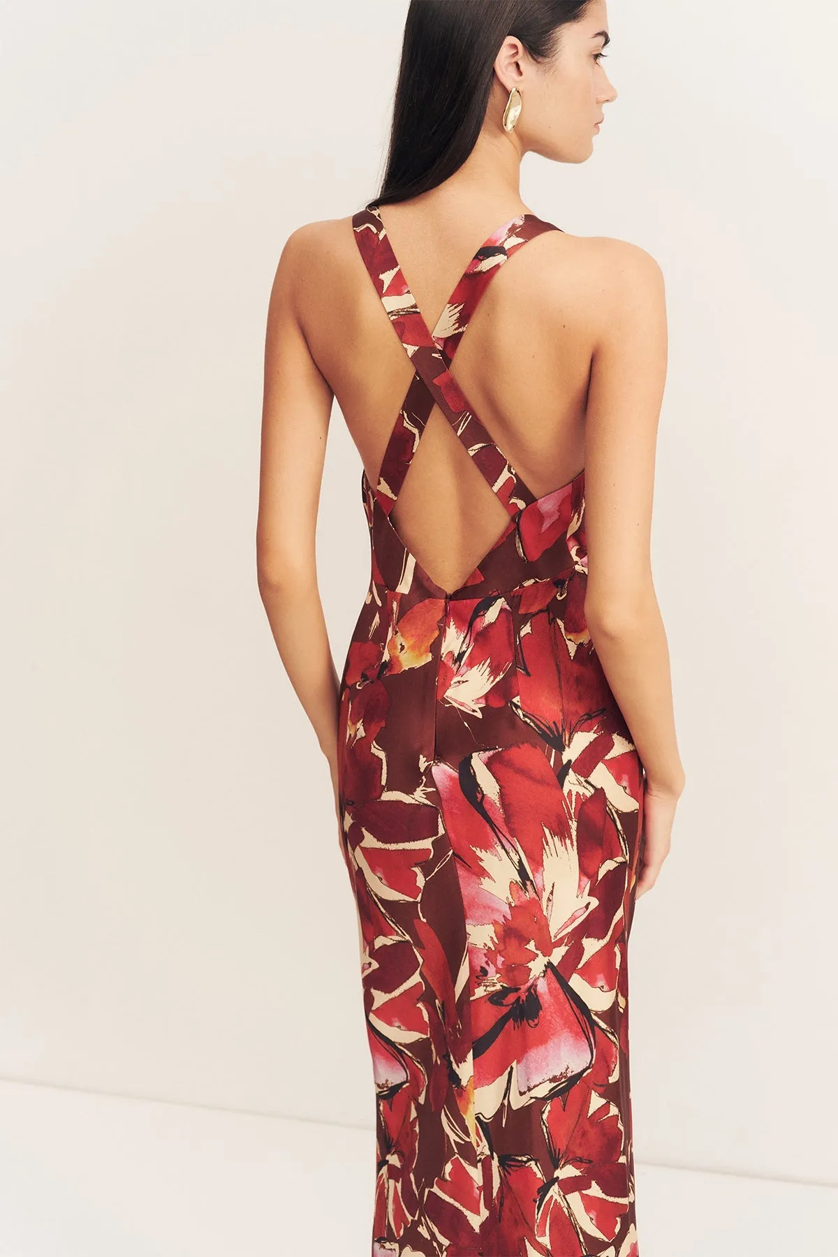 NOLITA PLUNGED CROSS BACK MAXI DRESS sold by Shona Joy product image thumbnail 2