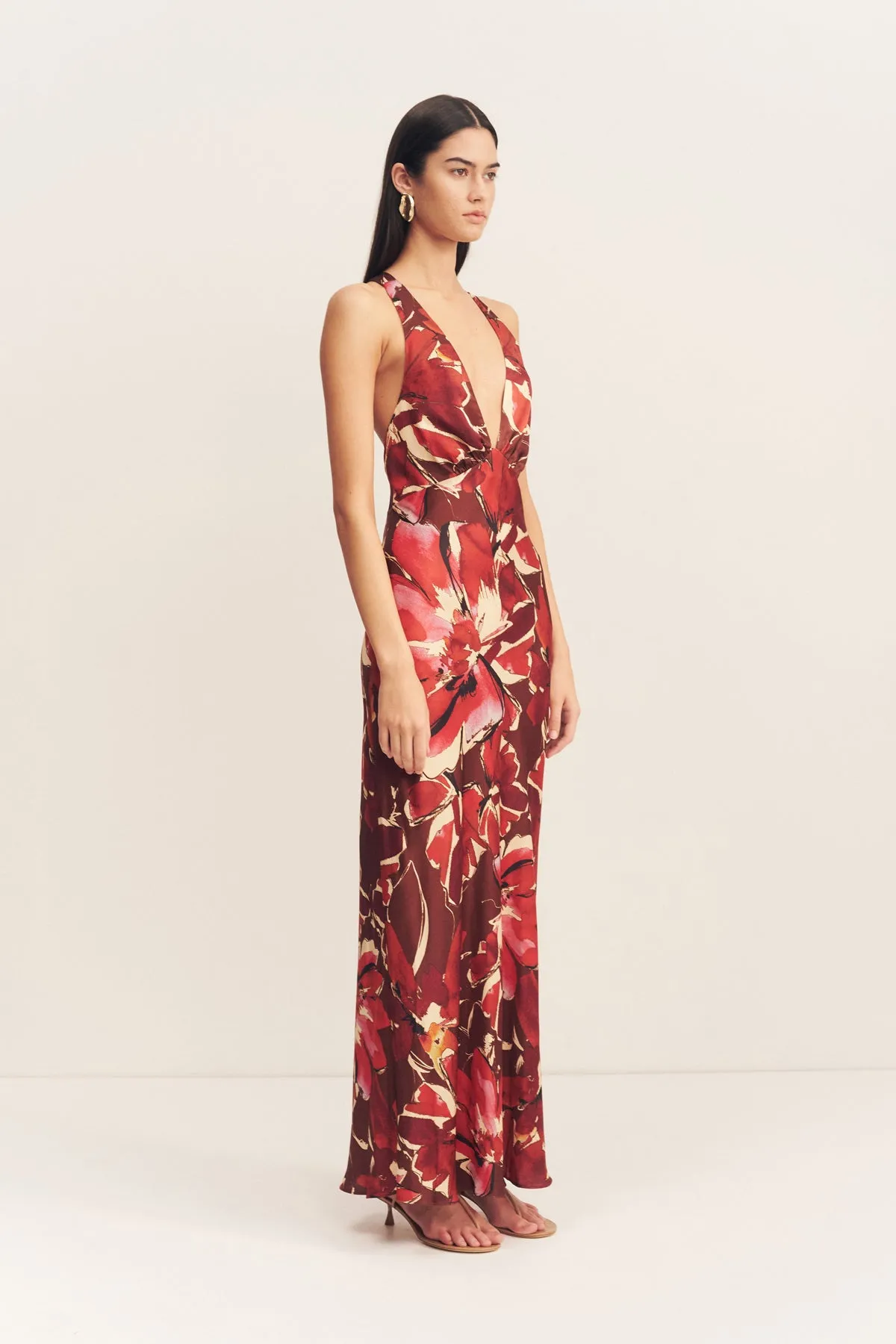 NOLITA PLUNGED CROSS BACK MAXI DRESS sold by Shona Joy product image thumbnail 3