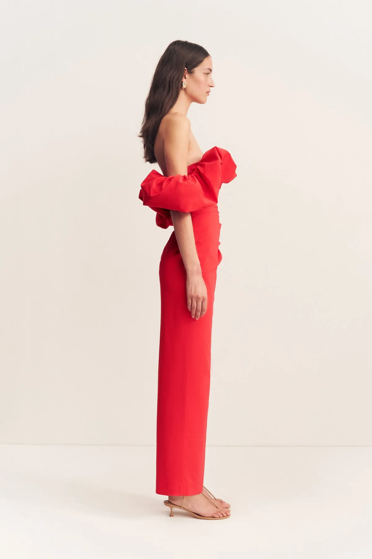 CAMPBELL OFF SHOULDER BUBBLE MAXI DRESS - GOJI sold by Shona Joy product image thumbnail 4