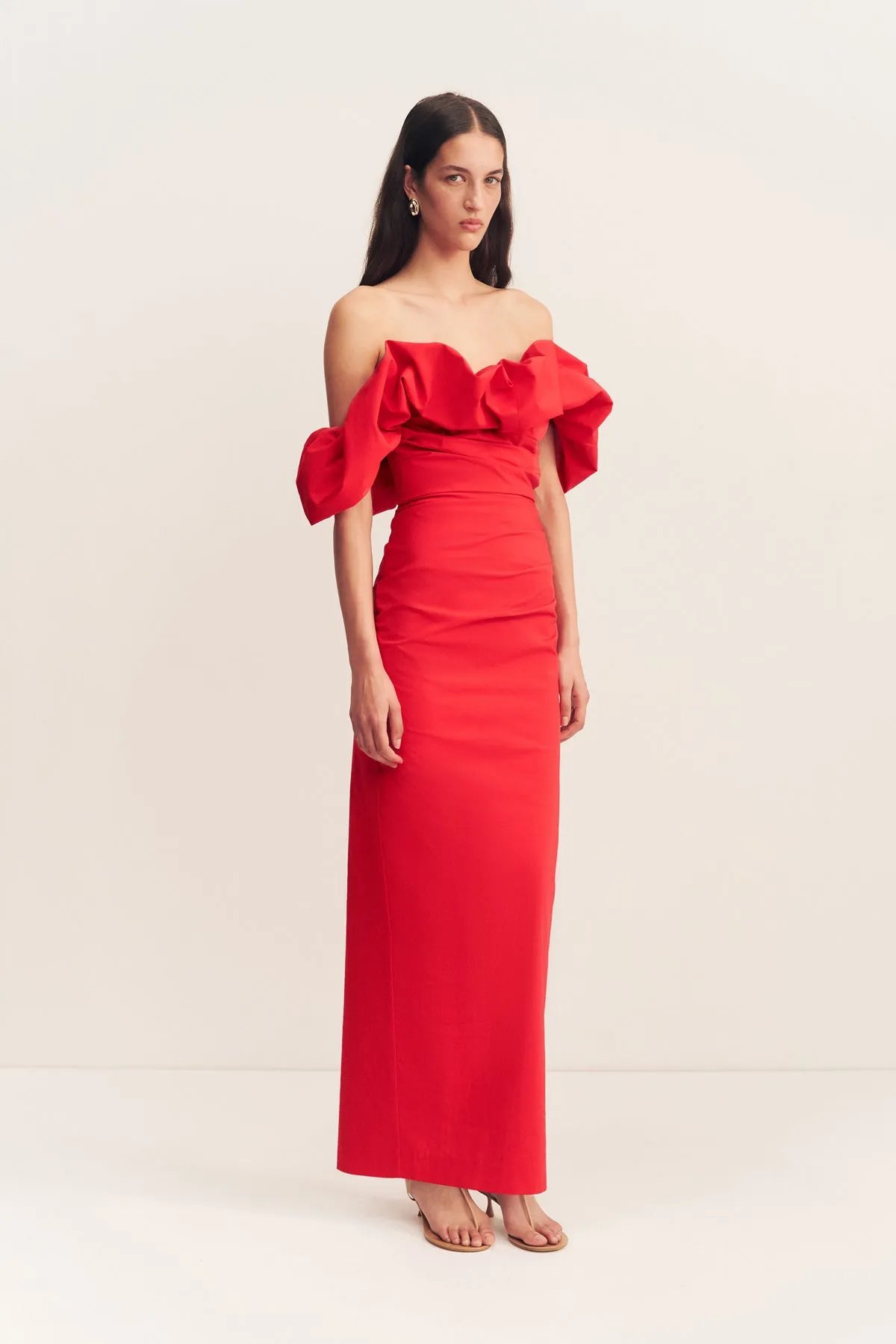 CAMPBELL OFF SHOULDER BUBBLE MAXI DRESS - GOJI sold by Shona Joy product image thumbnail 3