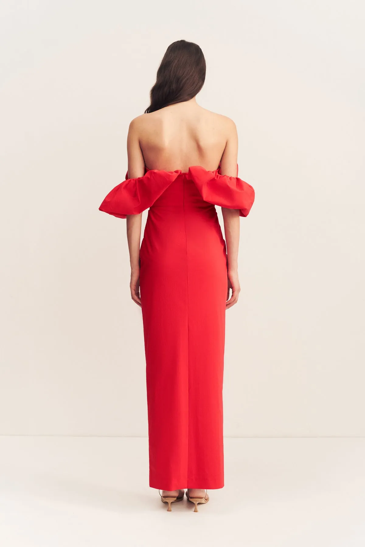 CAMPBELL OFF SHOULDER BUBBLE MAXI DRESS - GOJI sold by Shona Joy product image thumbnail 5