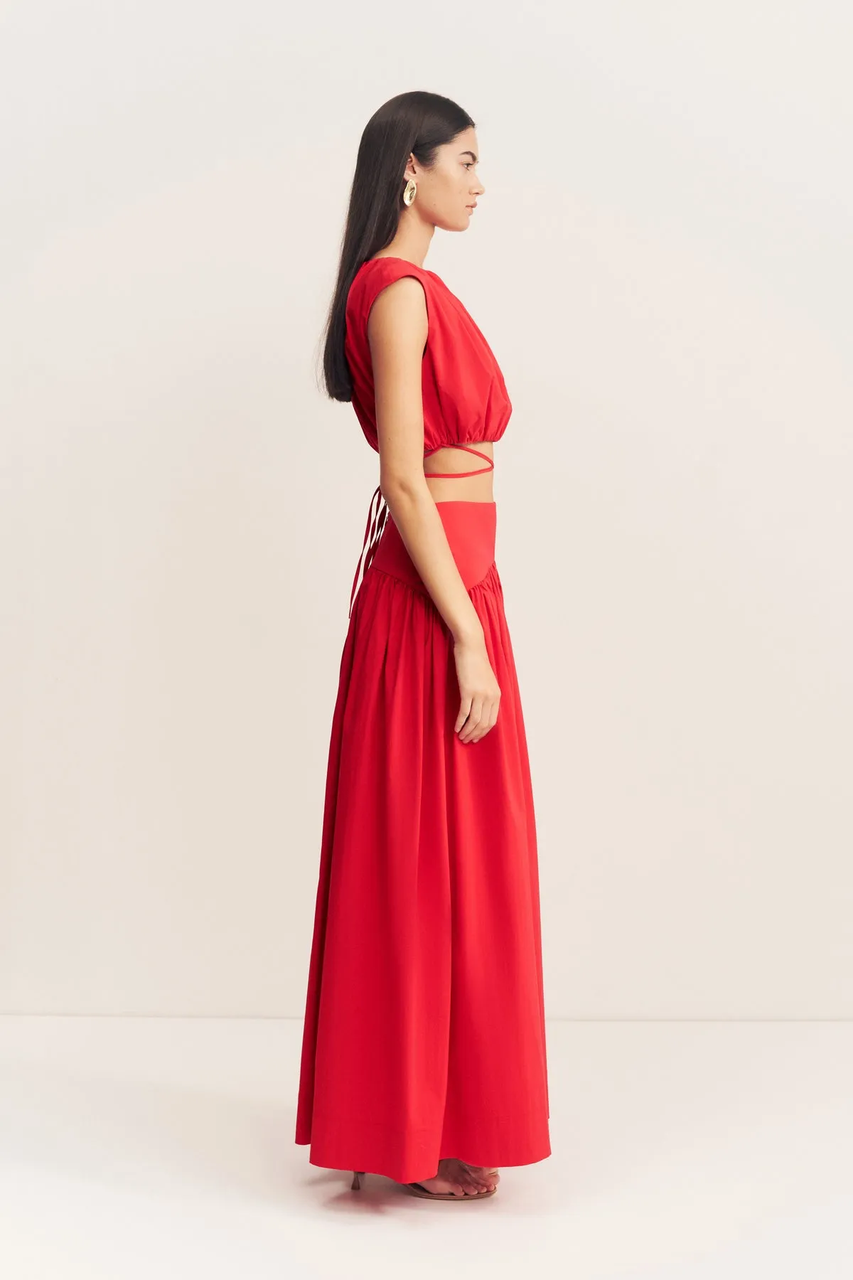 CAMPBELL GATHERED MAXI SKIRT - GOJI sold by Shona Joy product image thumbnail 4