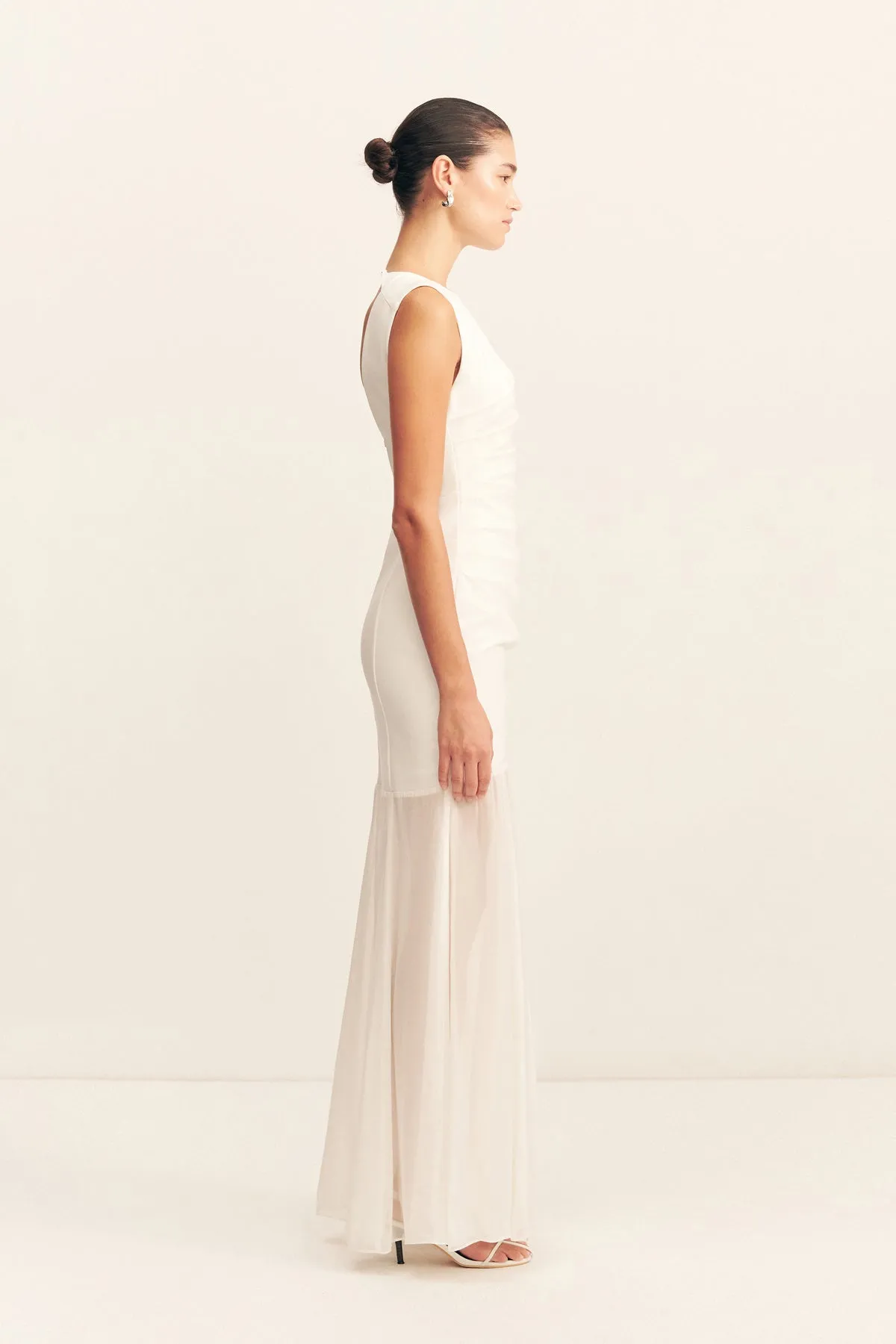 LUNAR OPEN BACK DRAPED MAXI DRESS sold by Shona Joy product image thumbnail 4