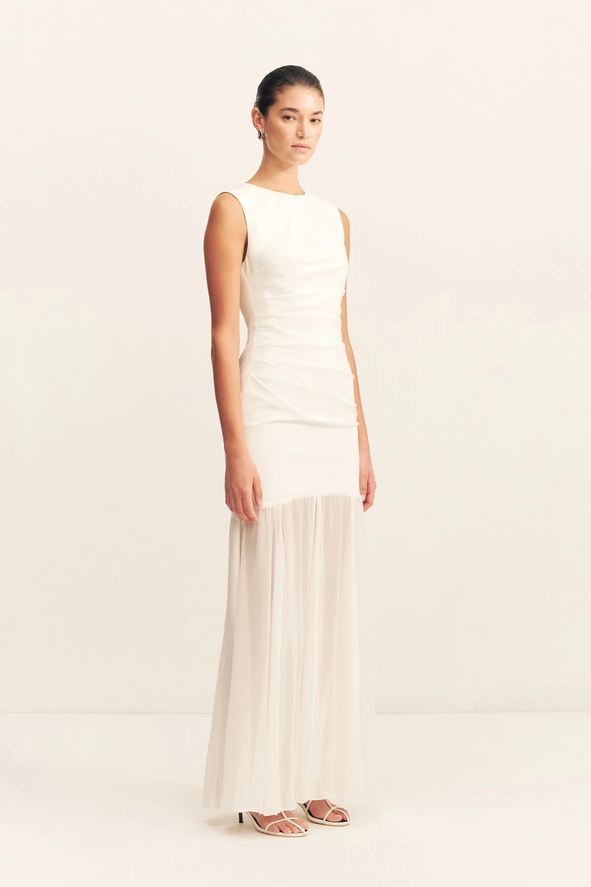 LUNAR OPEN BACK DRAPED MAXI DRESS sold by Shona Joy product image thumbnail 3