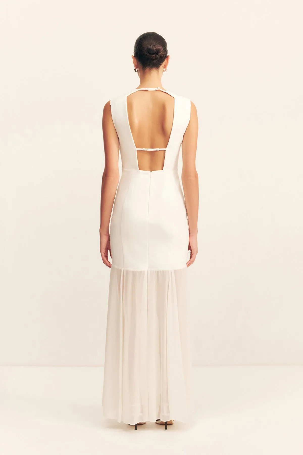 LUNAR OPEN BACK DRAPED MAXI DRESS sold by Shona Joy product image thumbnail 5
