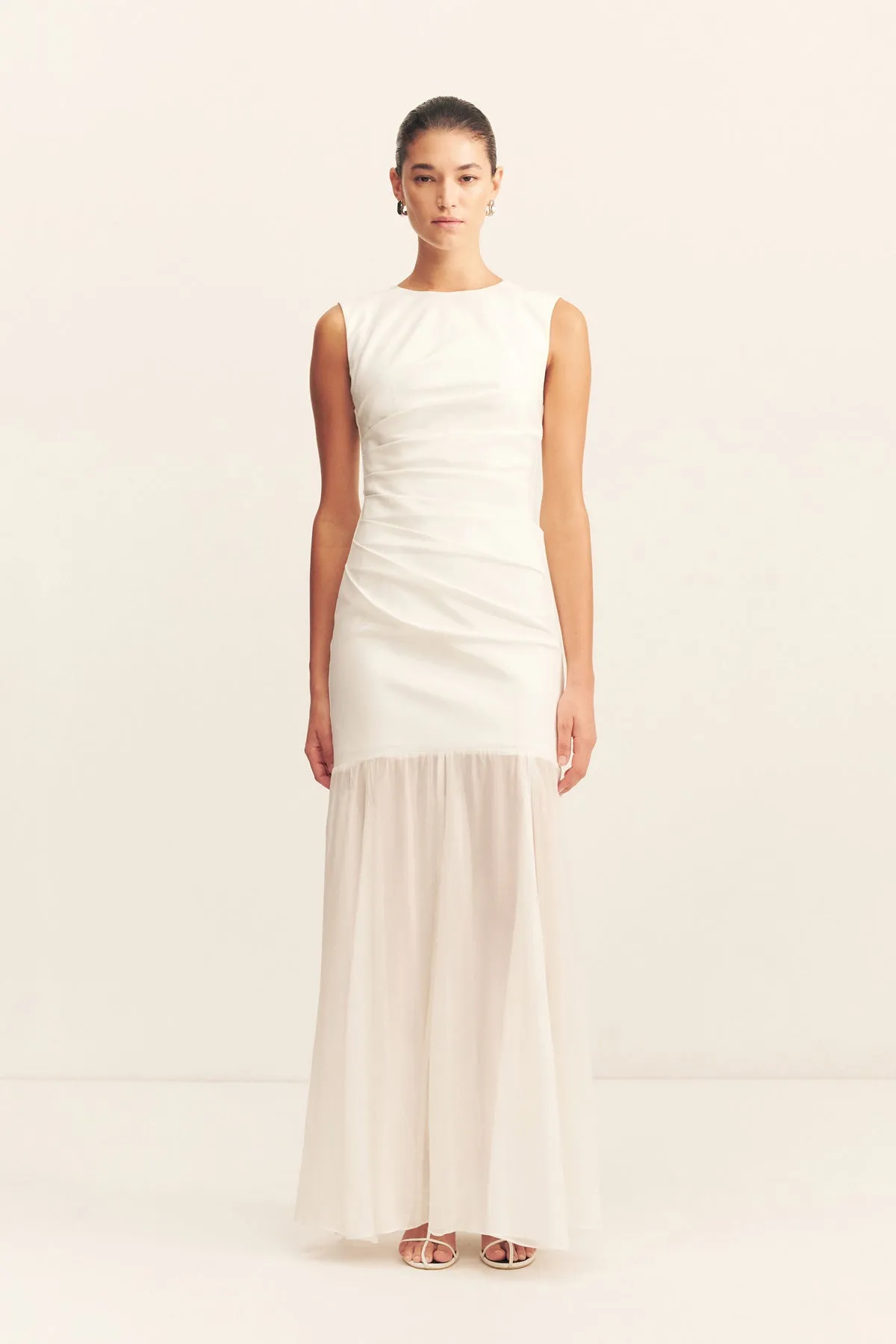 LUNAR OPEN BACK DRAPED MAXI DRESS sold by Shona Joy