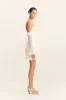 LIRA LONG SLEEVE RUFFLE MINI DRESS - IVORY sold by Shona Joy