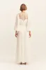 EMORY LACE LONG SLEEVE MAXI DRESS - IVORY sold by Shona Joy