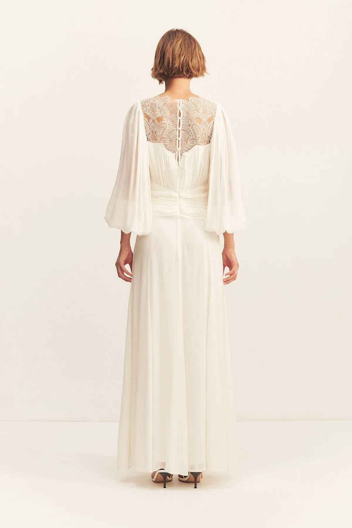 EMORY LACE LONG SLEEVE MAXI DRESS - IVORY sold by Shona Joy product image thumbnail 5