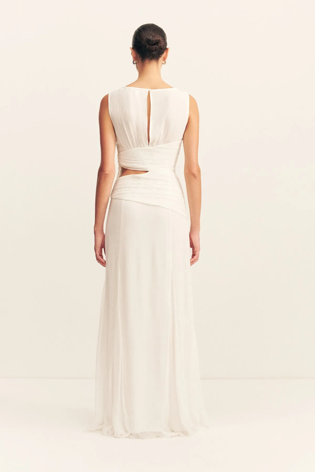 CLAUDE SIDE SPLIT MAXI DRESS - IVORY sold by Shona Joy product image thumbnail 5