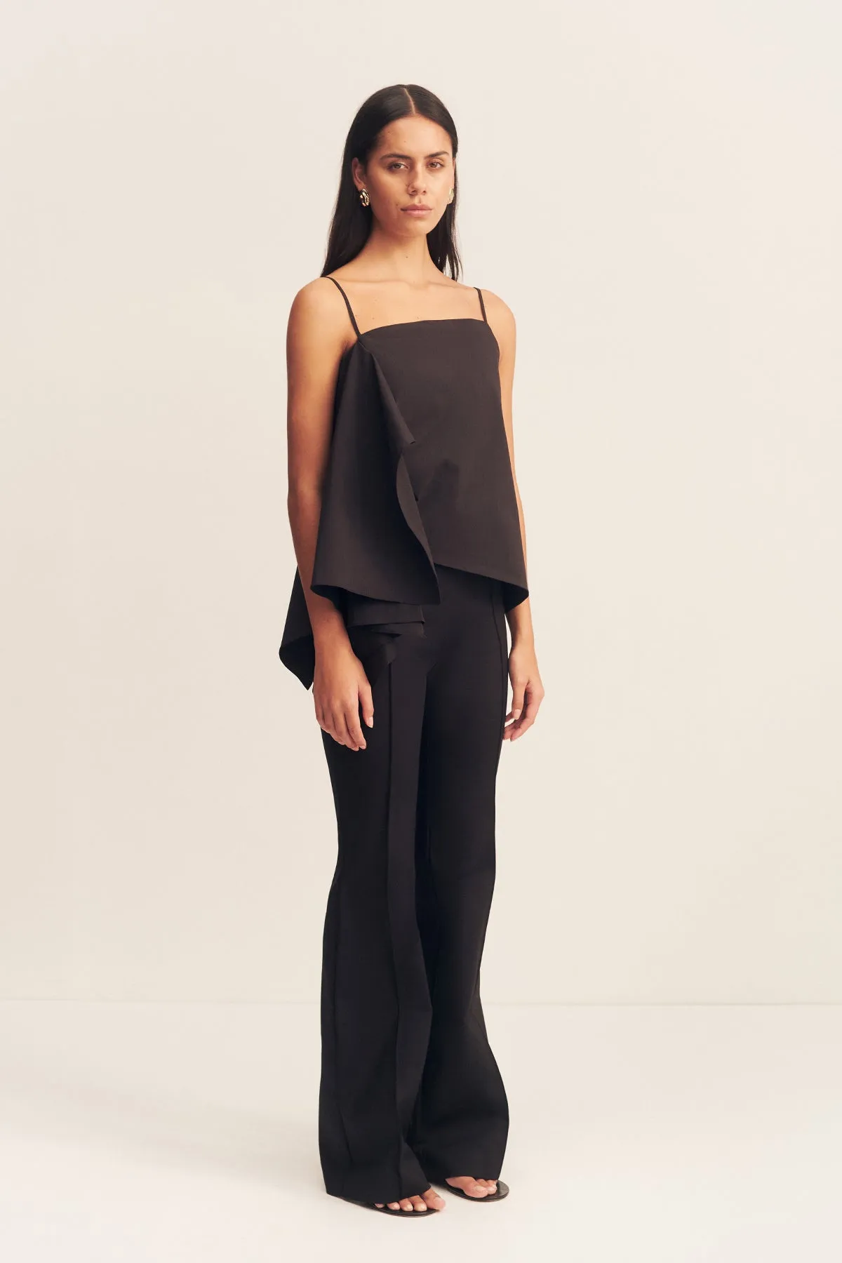 CAMPBELL SCULPTURAL CAMI - BLACK sold by Shona Joy product image thumbnail 3