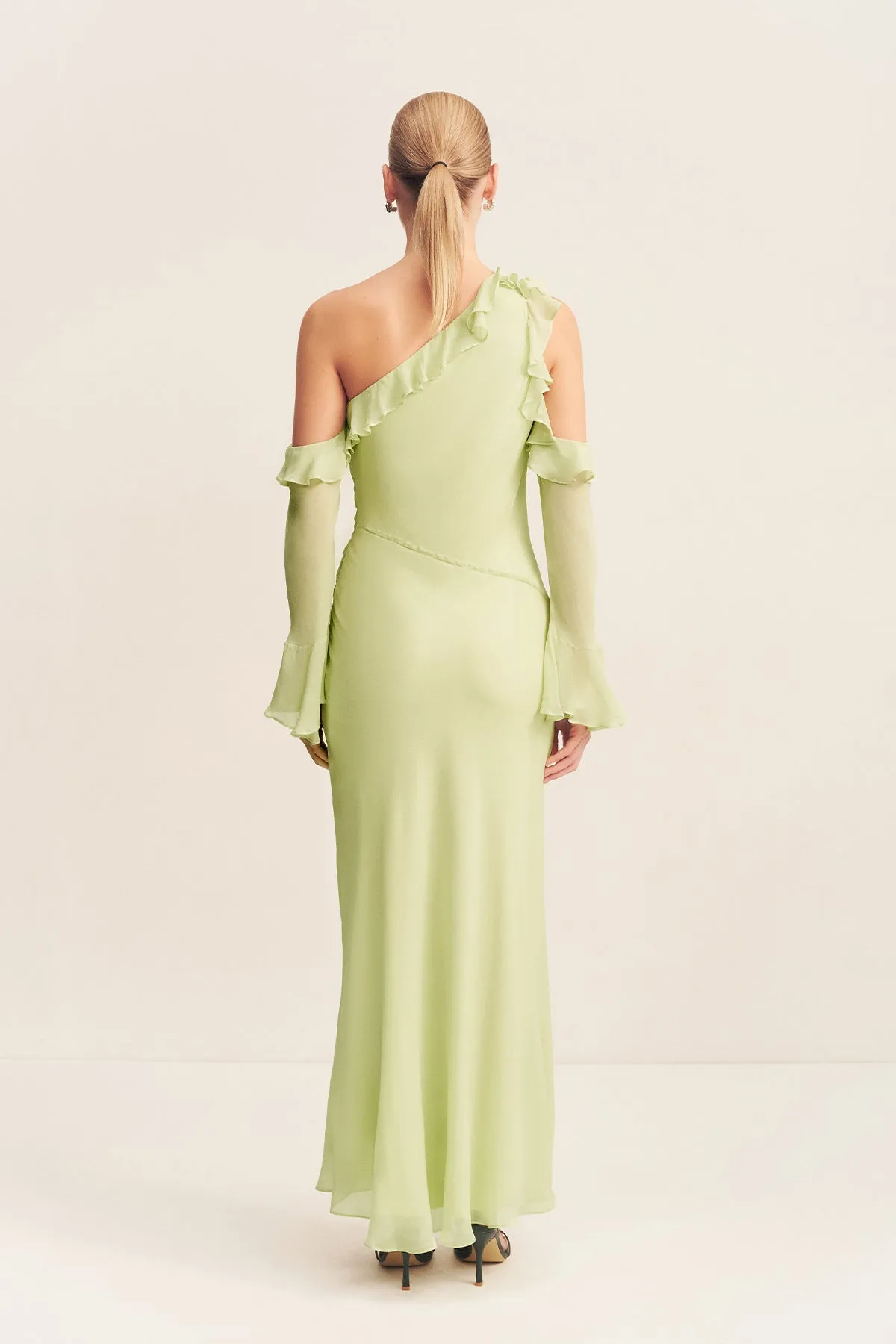 TORRES LONG SLEEVE RUFFLE MAXI DRESS - MARGARITA sold by Shona Joy product image thumbnail 5