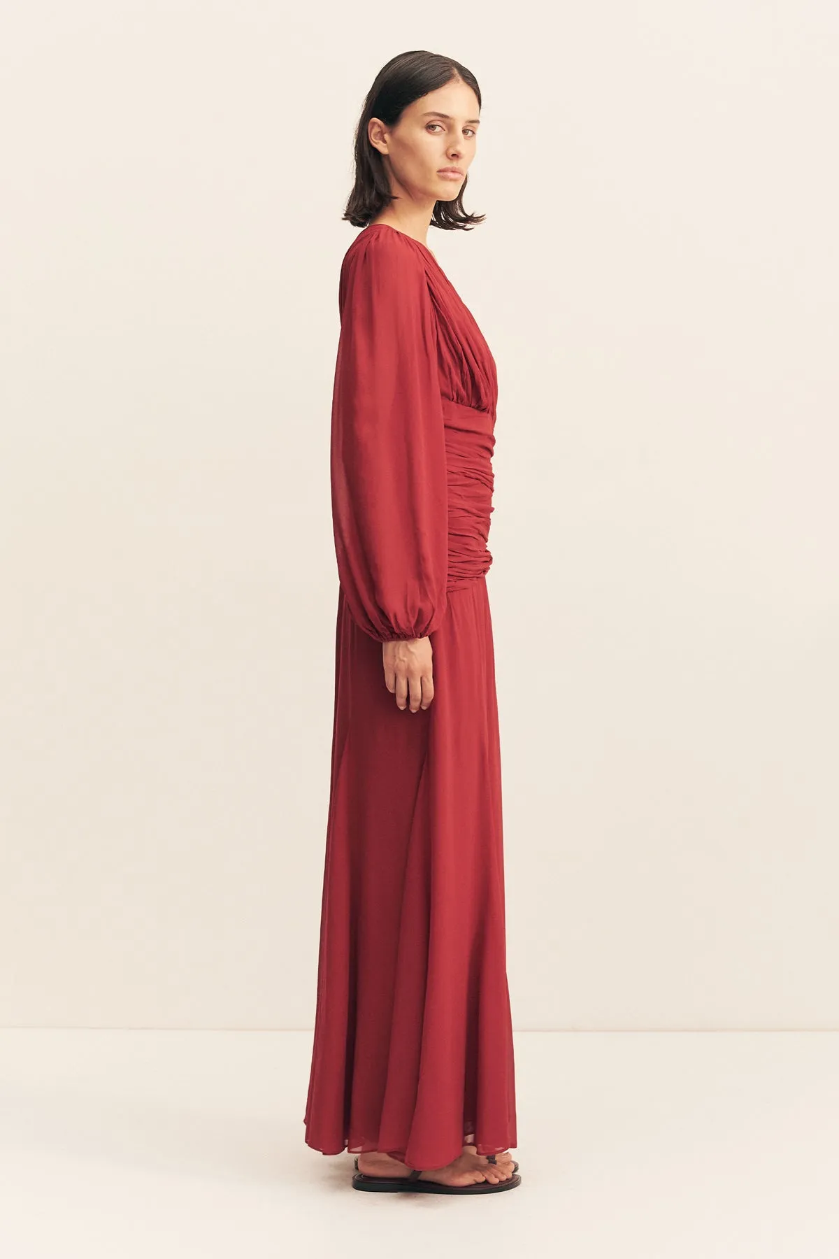 ROWE SIDE SPLIT MAXI DRESS - SANGRIA sold by Shona Joy product image thumbnail 3